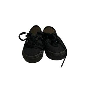 VANs Toddler Authentic Sneakers Size 4c Black Lace Up Off The Wall Baby
